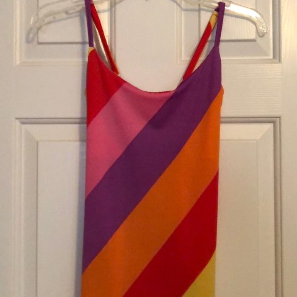 COLORFUL STRIPED MAXI DRESS!! SML - Picture 2 of 6
